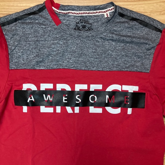 XIOS T- Shirt Men’s Size S Crew Neck Short Sleeve Red Graphic Print Tees - Picture 4 of 7